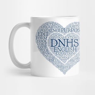 DNHS English - Blue Text Mug